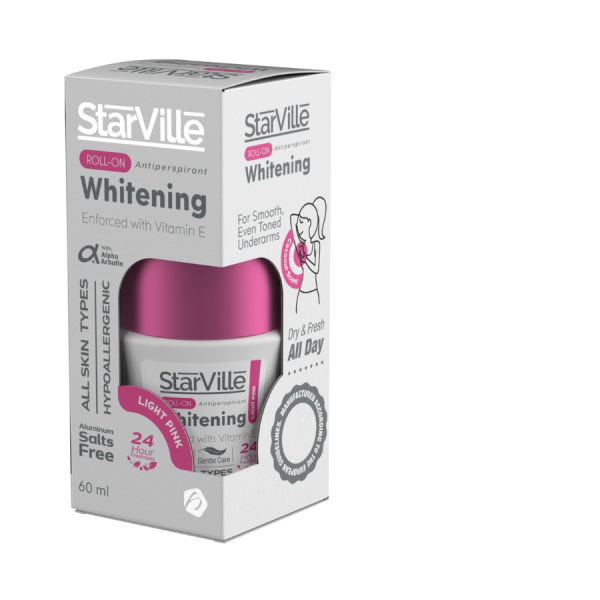 Starville Whitening Roll on Light Pink with Coconut Scent 60 ml
